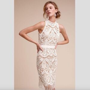 NWT Anthropologie BHLDN Saylor White Lace 
Bailey MIDI Dress Small